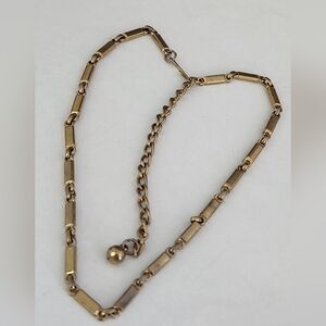 Gold Bar Link Women's Necklace